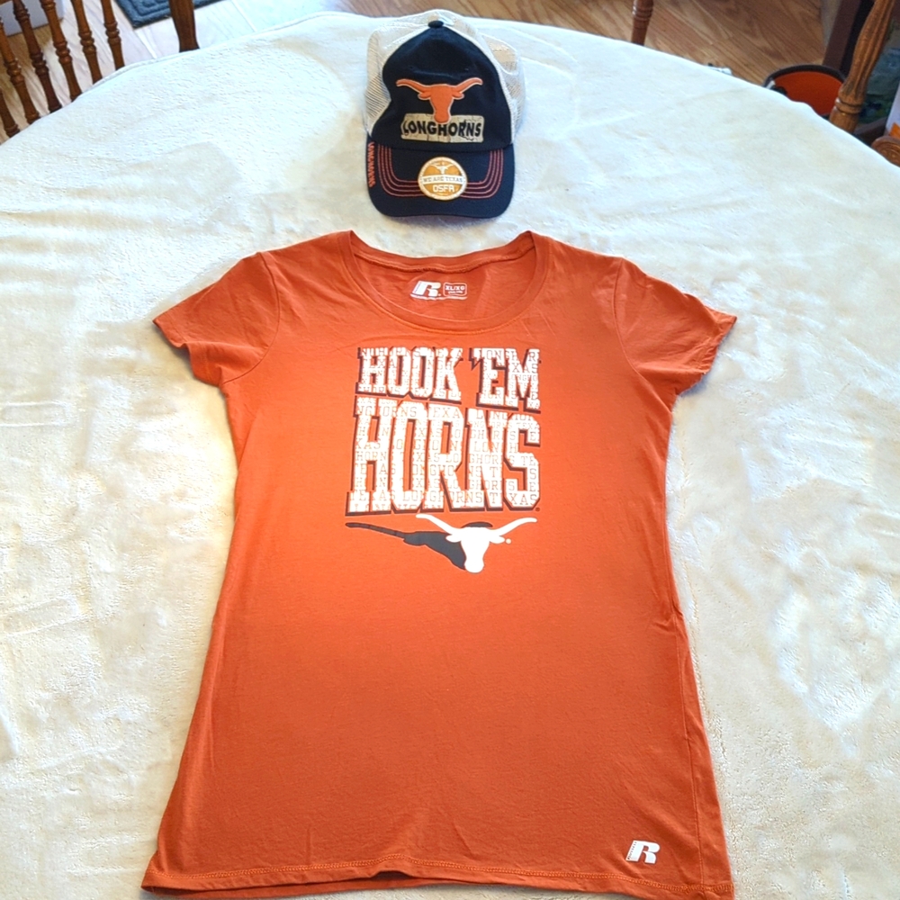 Russell Athletic Boys Univ of Texas Tee Size  XL 14-16
